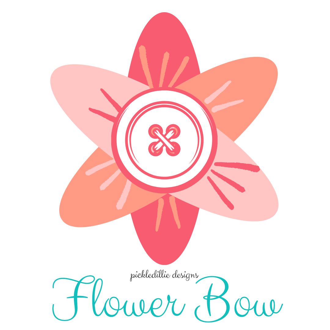 Custom Bow Order - Navy Multi Color FLowers