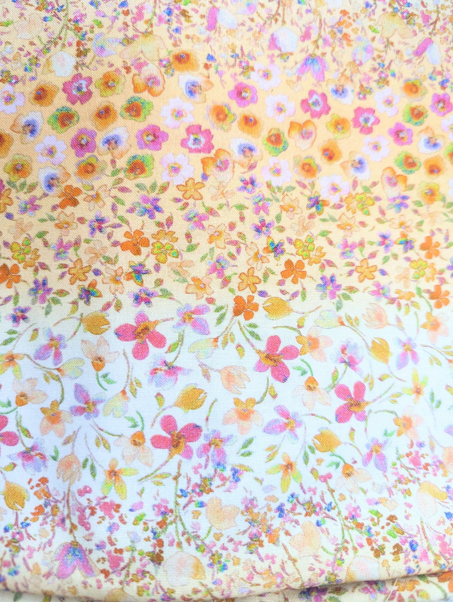 Custom Bow Order - Yellow & Pink Flower Field