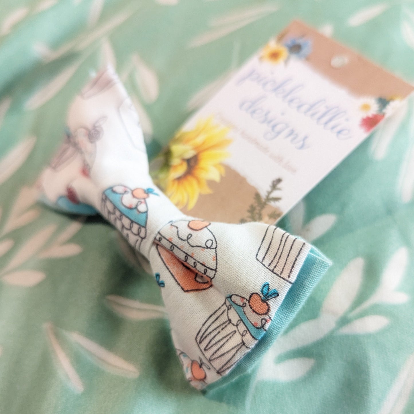 Discover handsewn dog bowties made in Annapolis, Maryland by Pickledillie Designs. Elevate your pet's style with unique cloth pet fashion accessories. Shop small and support local artisans.
