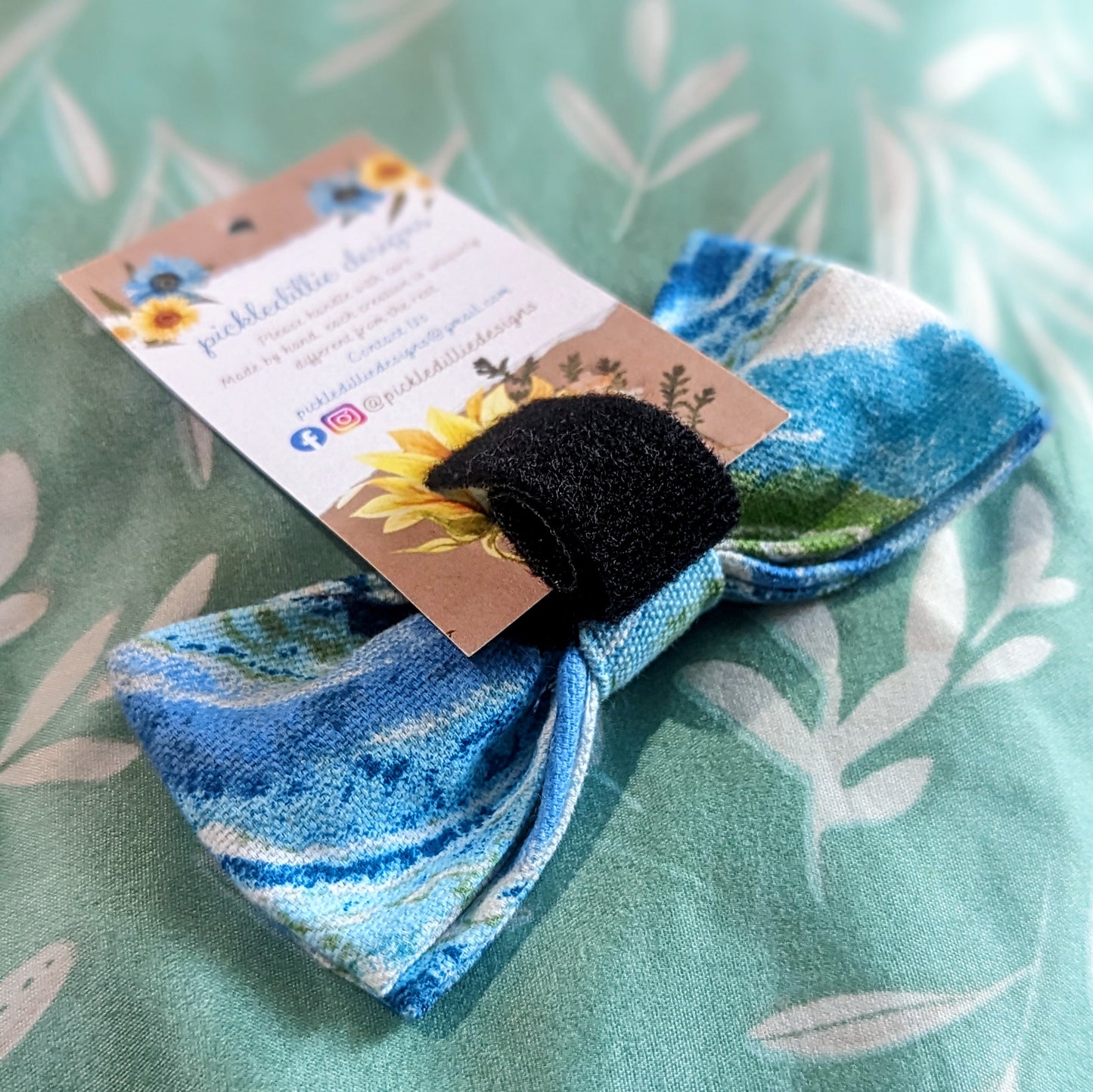Discover handsewn dog bowties made in Annapolis, Maryland by Pickledillie Designs. Elevate your pet's style with unique cloth pet fashion accessories. Shop small and support local artisans.