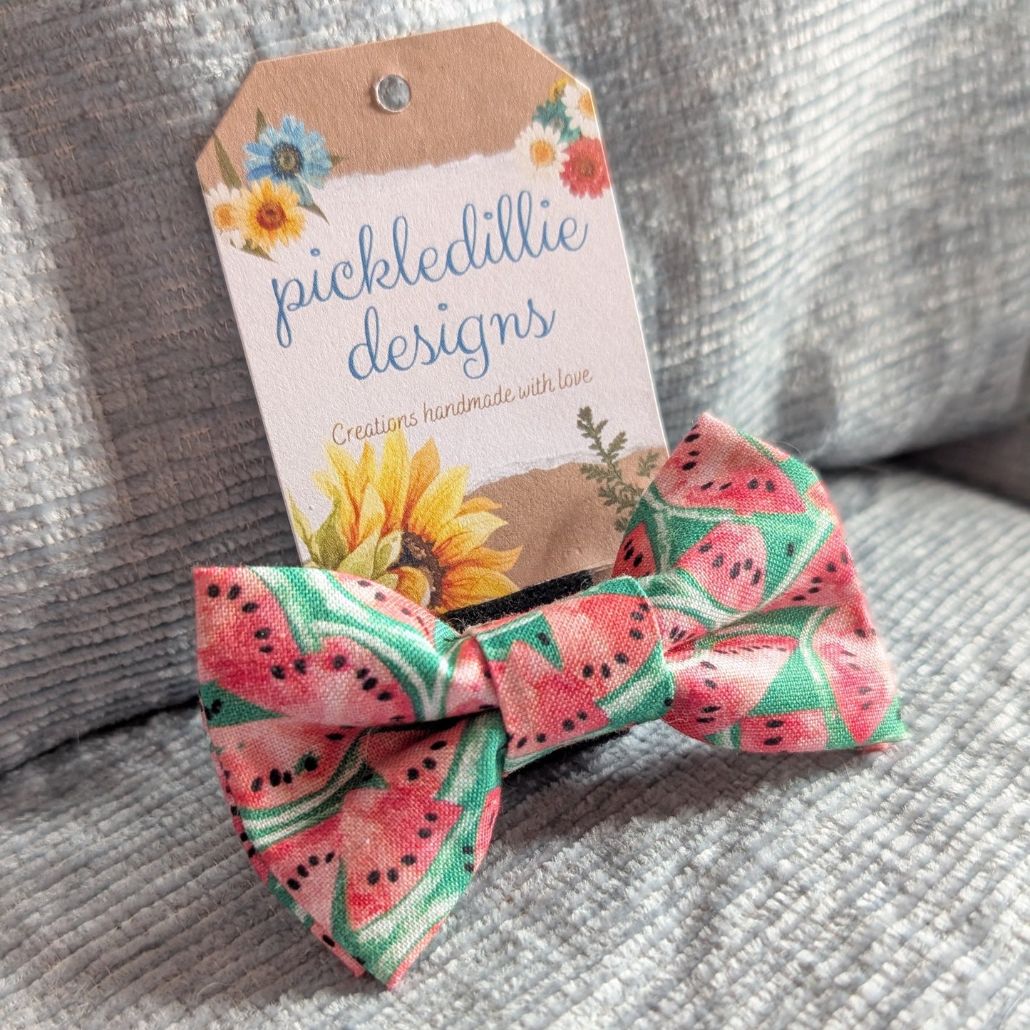 Watermelon Sugar Dog Bowtie