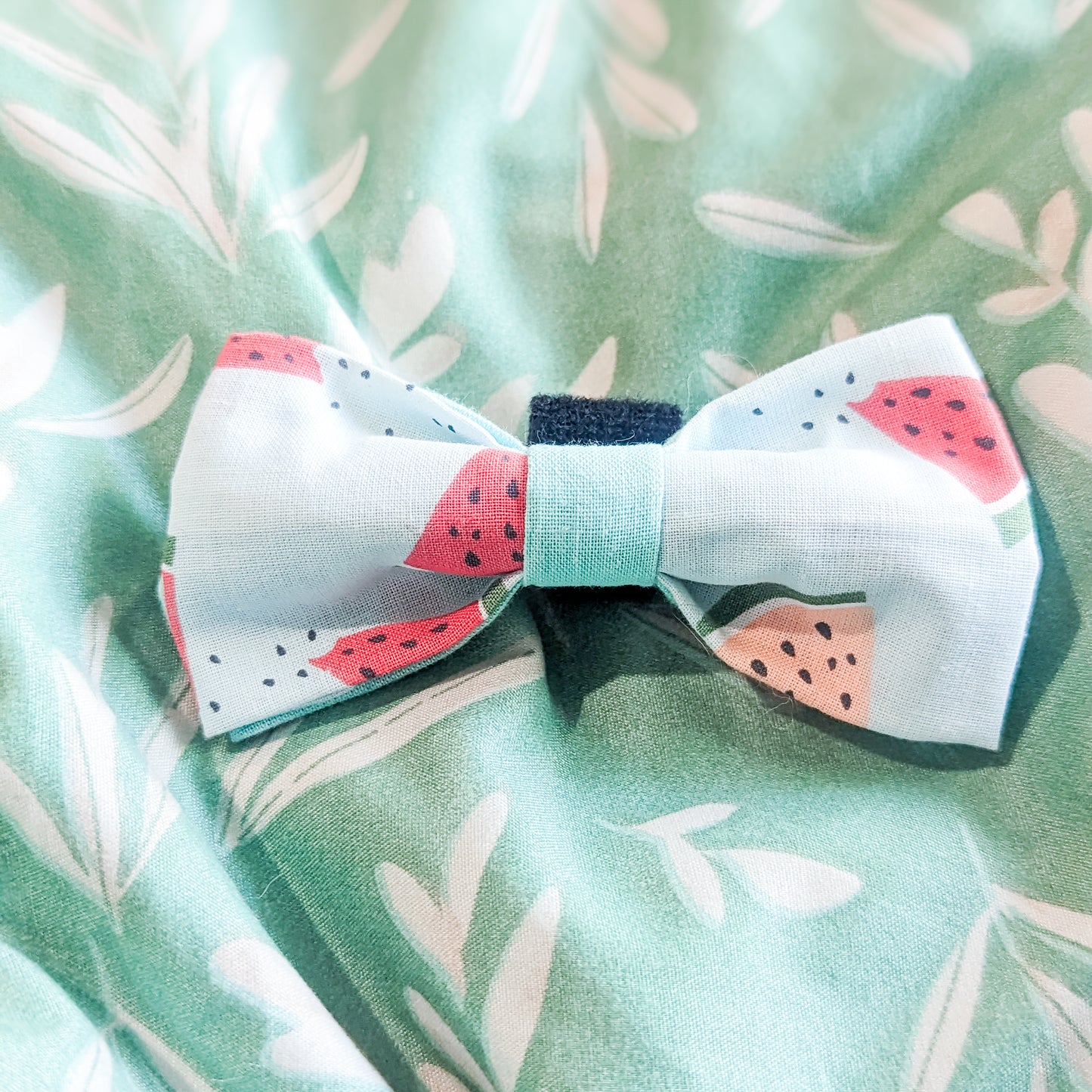 Blue Watermelon Dog Bowtie