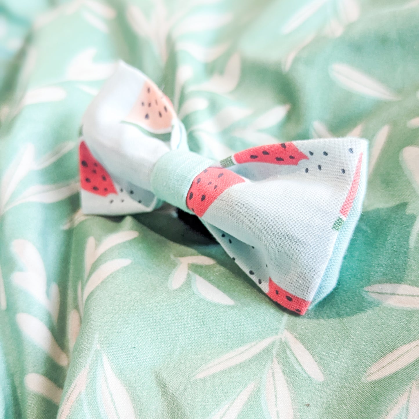 Blue Watermelon Dog Bowtie
