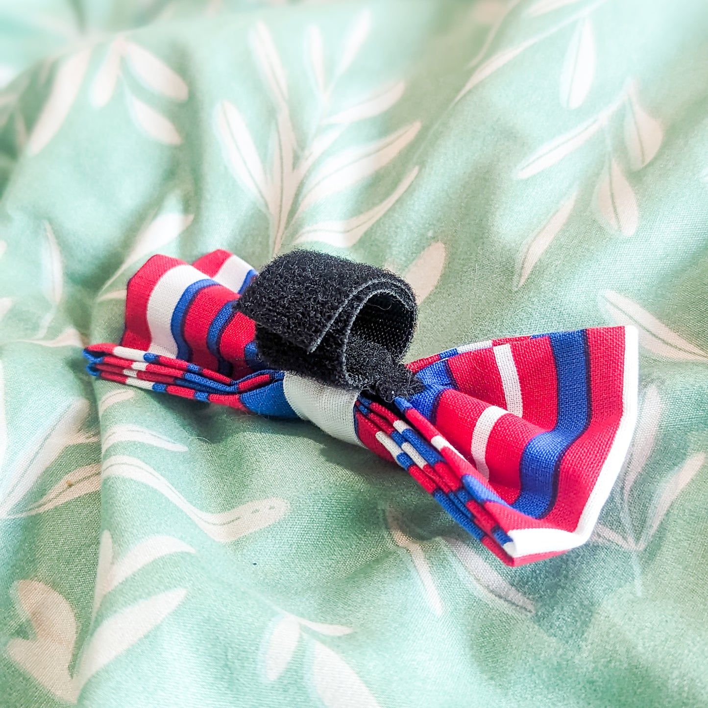 RWB Stripe Dog Bowtie 2