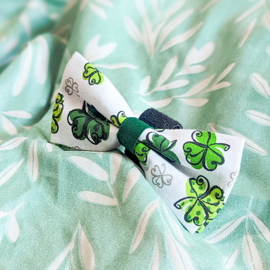 Cartoon Irish Clover Dog Bowtie 2