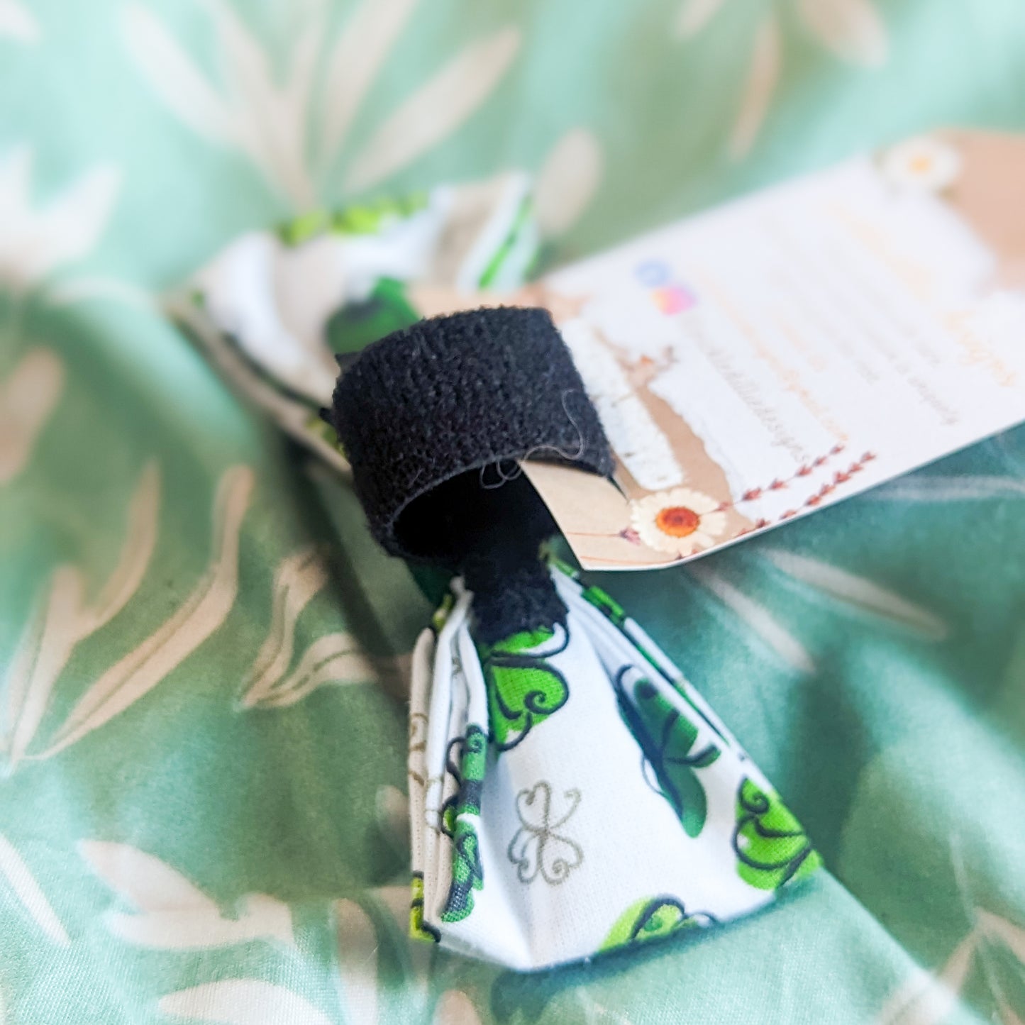 Cartoon Irish Clover Dog Bowtie