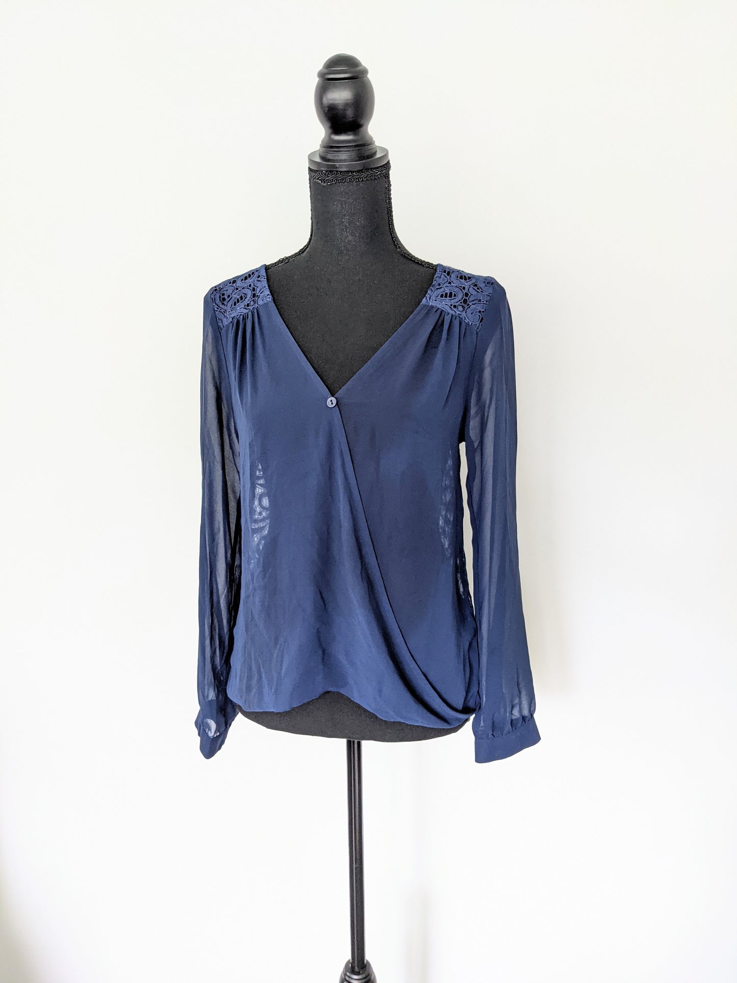 Navy Blue Blouse