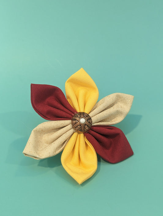 Commanders Dog Flower Bow