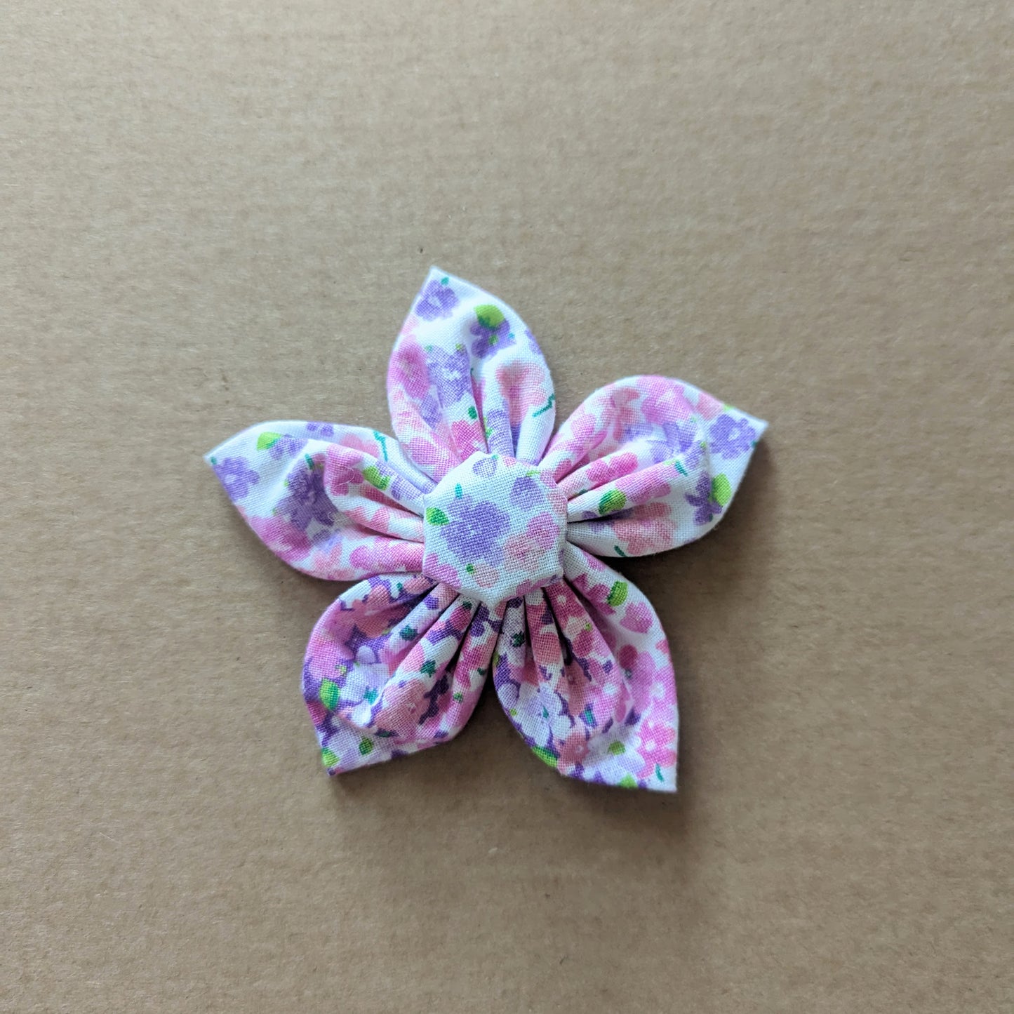 Purple & Pink Flower Power Flower Bow 2