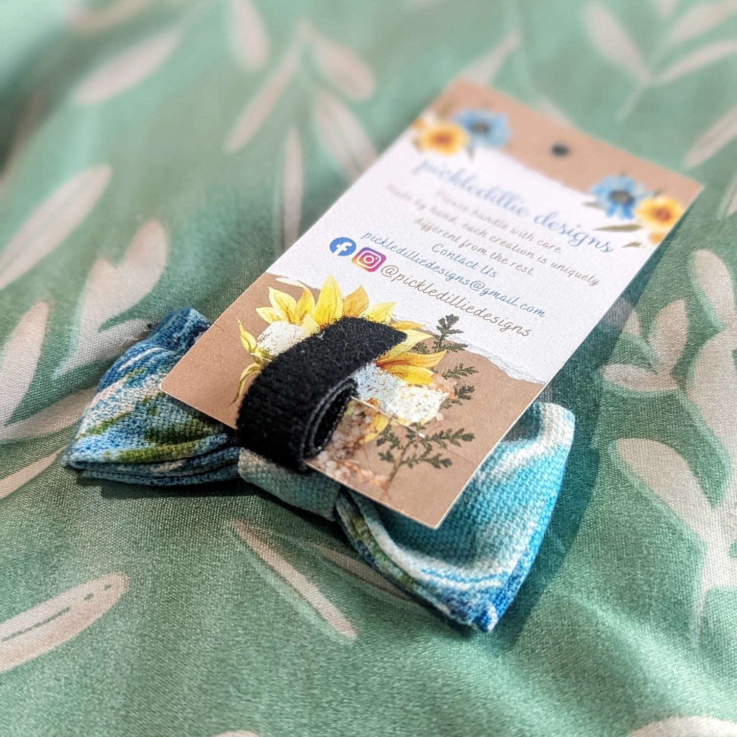 Discover handsewn dog bowties made in Annapolis, Maryland by Pickledillie Designs. Elevate your pet's style with unique cloth pet fashion accessories. Shop small and support local artisans.