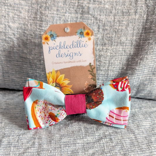 Donut Treats Dog Bowtie
