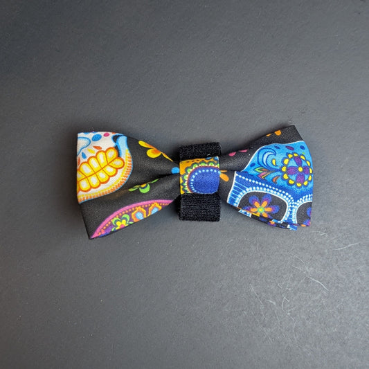 Sugar Skull Dog Bow 1