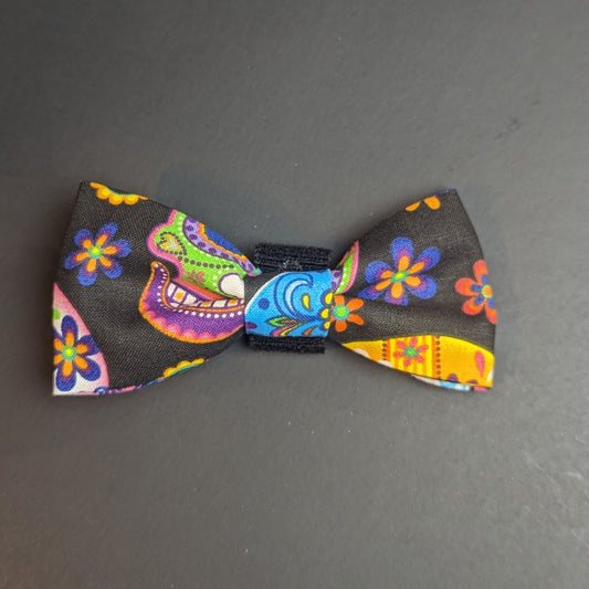 Sugar Skull Dog Bow 2