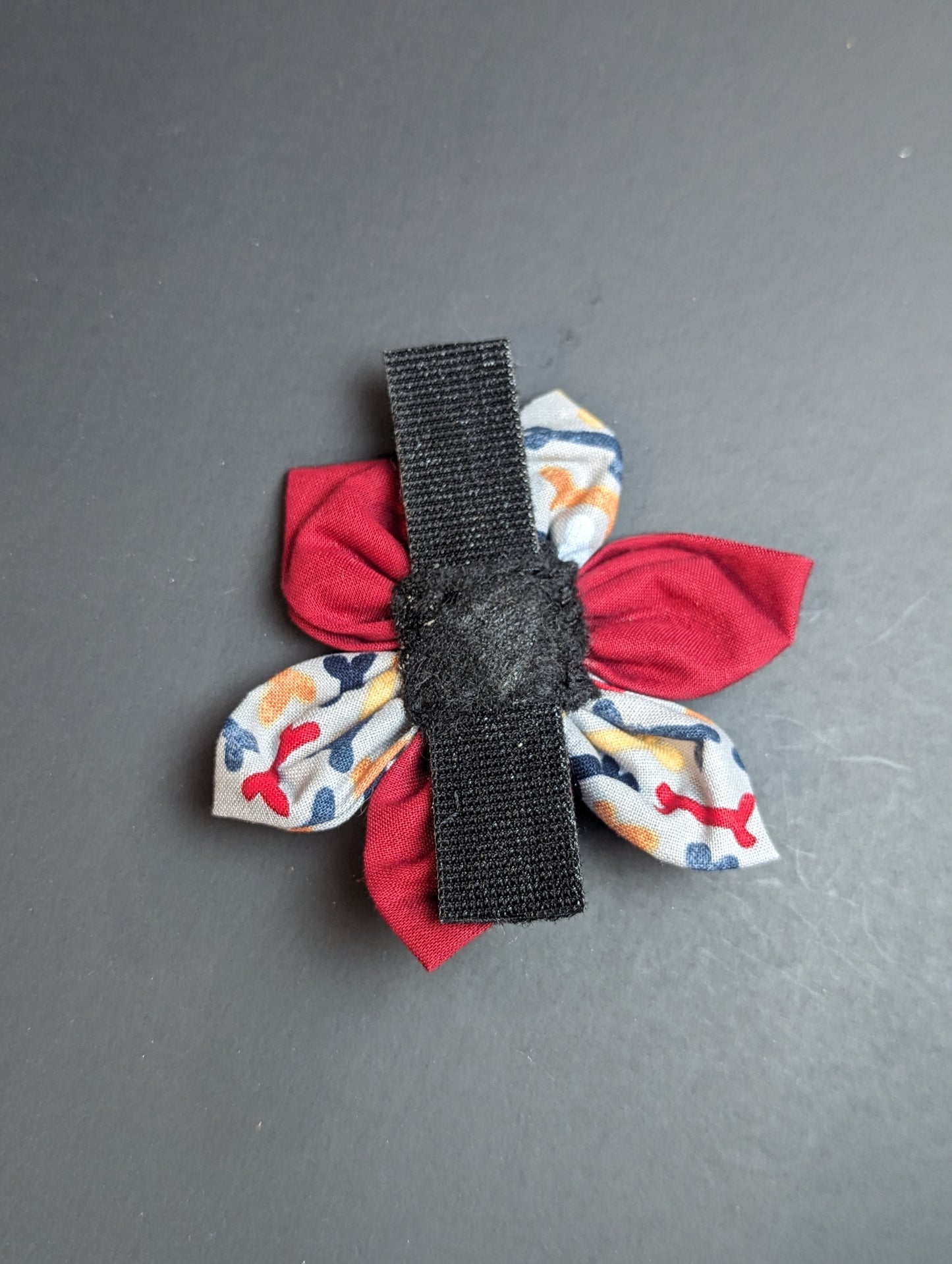 Multi Bones Dog Flower Bow