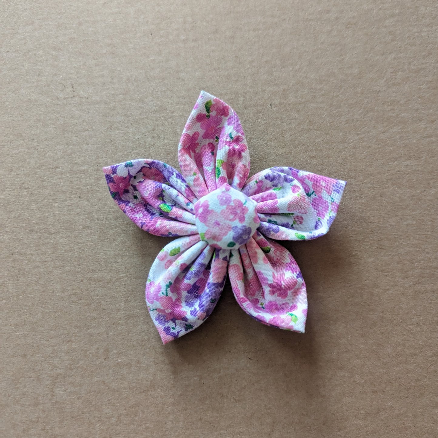 Purple & Pink Flower Power Flower Bow 1