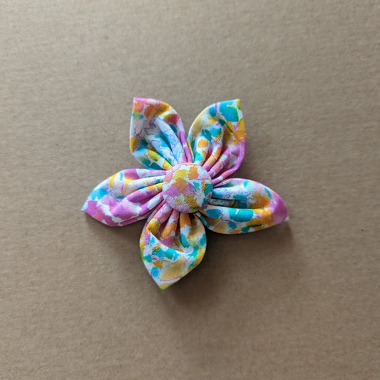 Pastel Multi Color Flower Bow